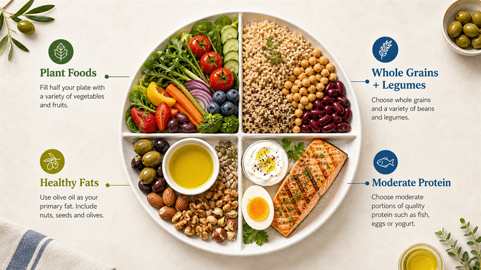 What Is the Mediterranean Diet? A Plate-Based View of Long-Term Eating Patterns